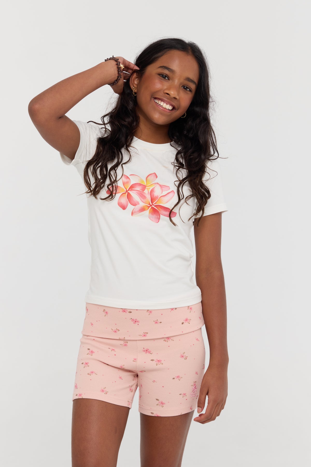The Solana Shorts - Pink Floral