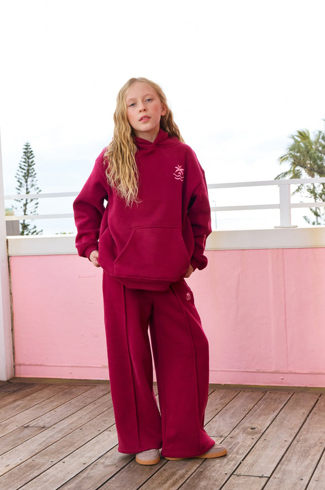The Dume Hoodie - Cherry