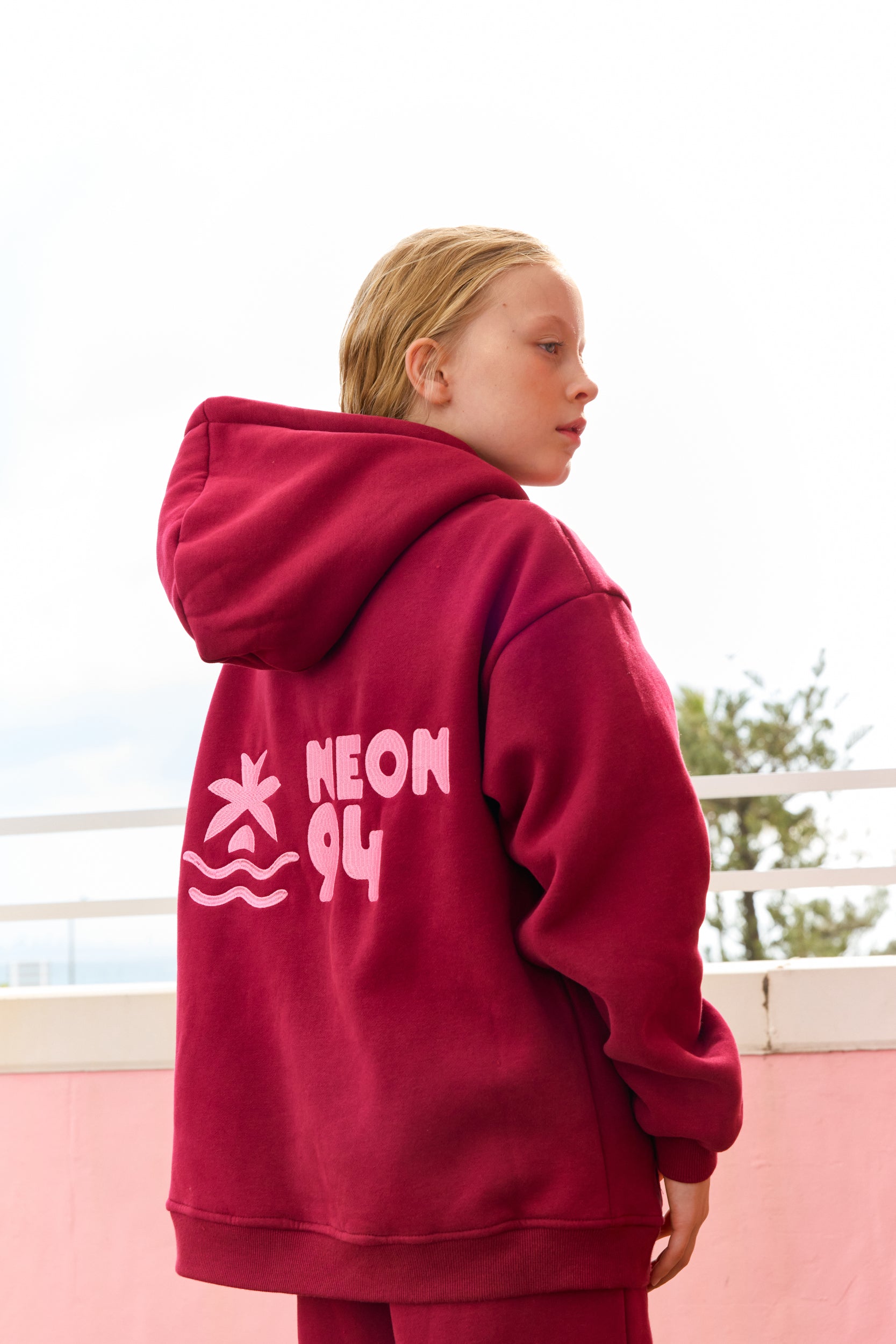 The Dume Hoodie - Cherry