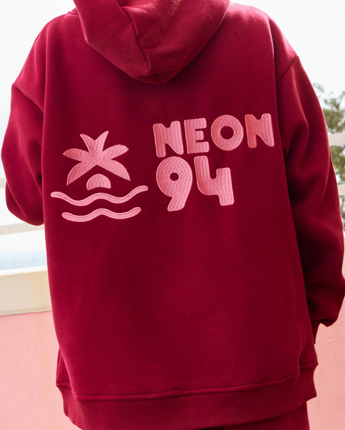 The Dume Hoodie - Cherry