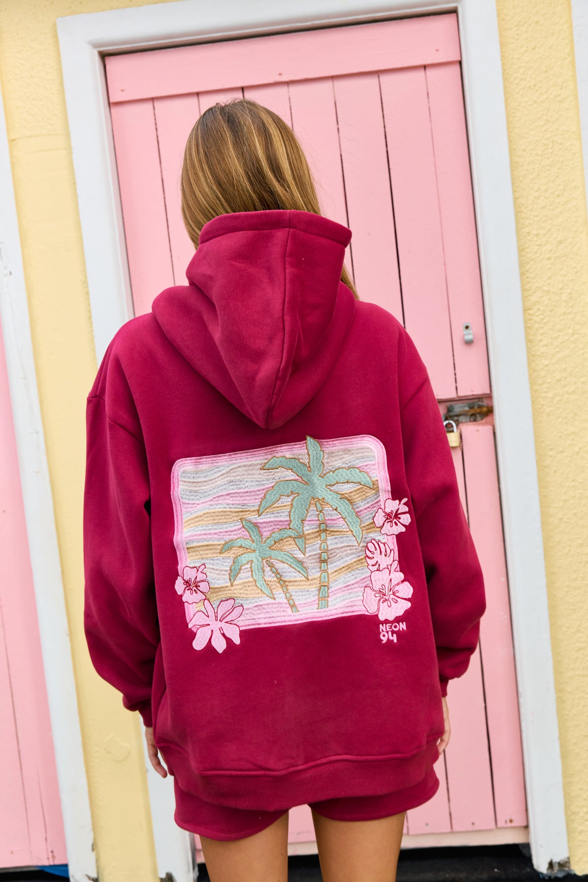 The Joni Hoodie - Cherry