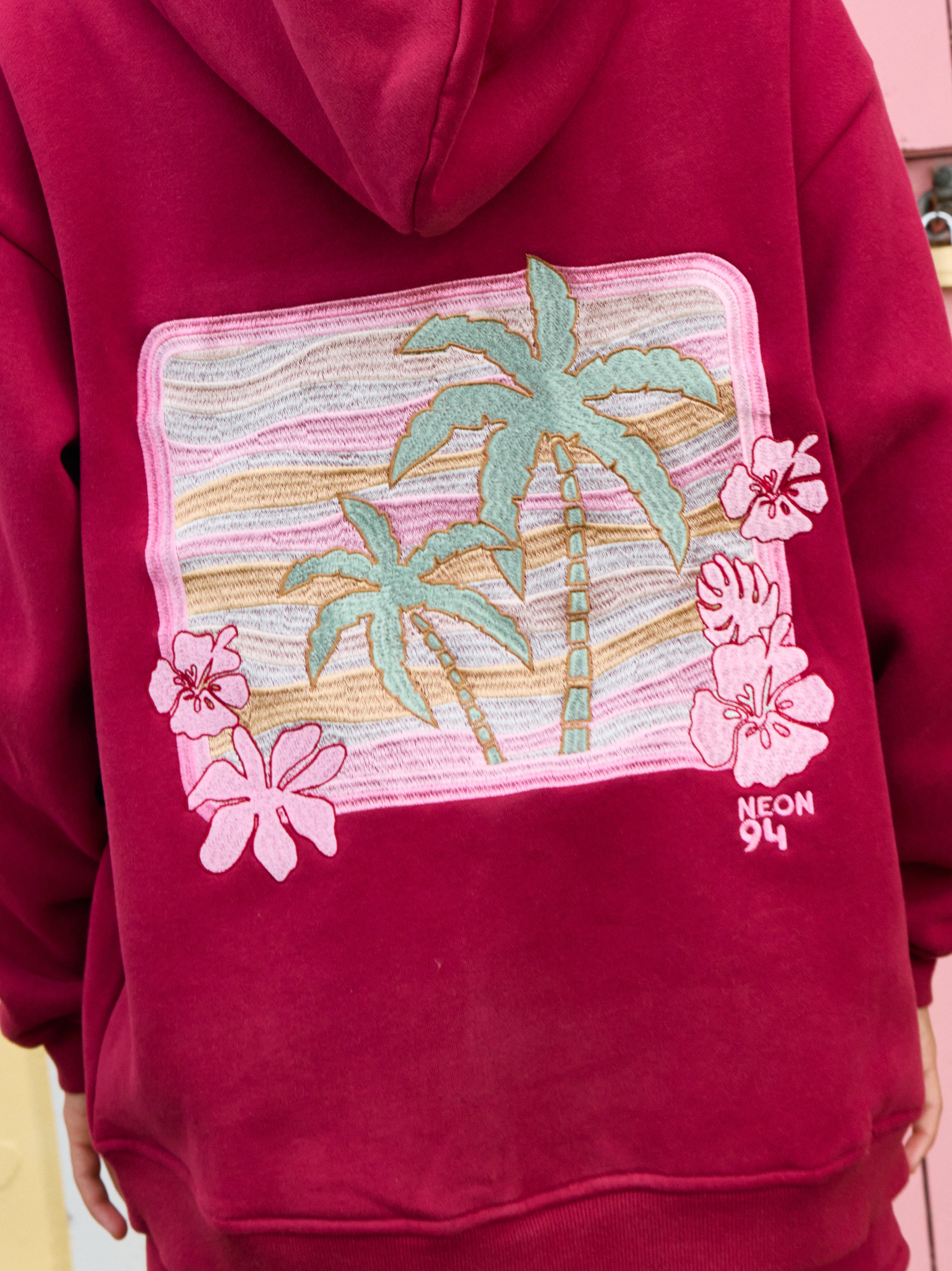 The Joni Hoodie - Cherry