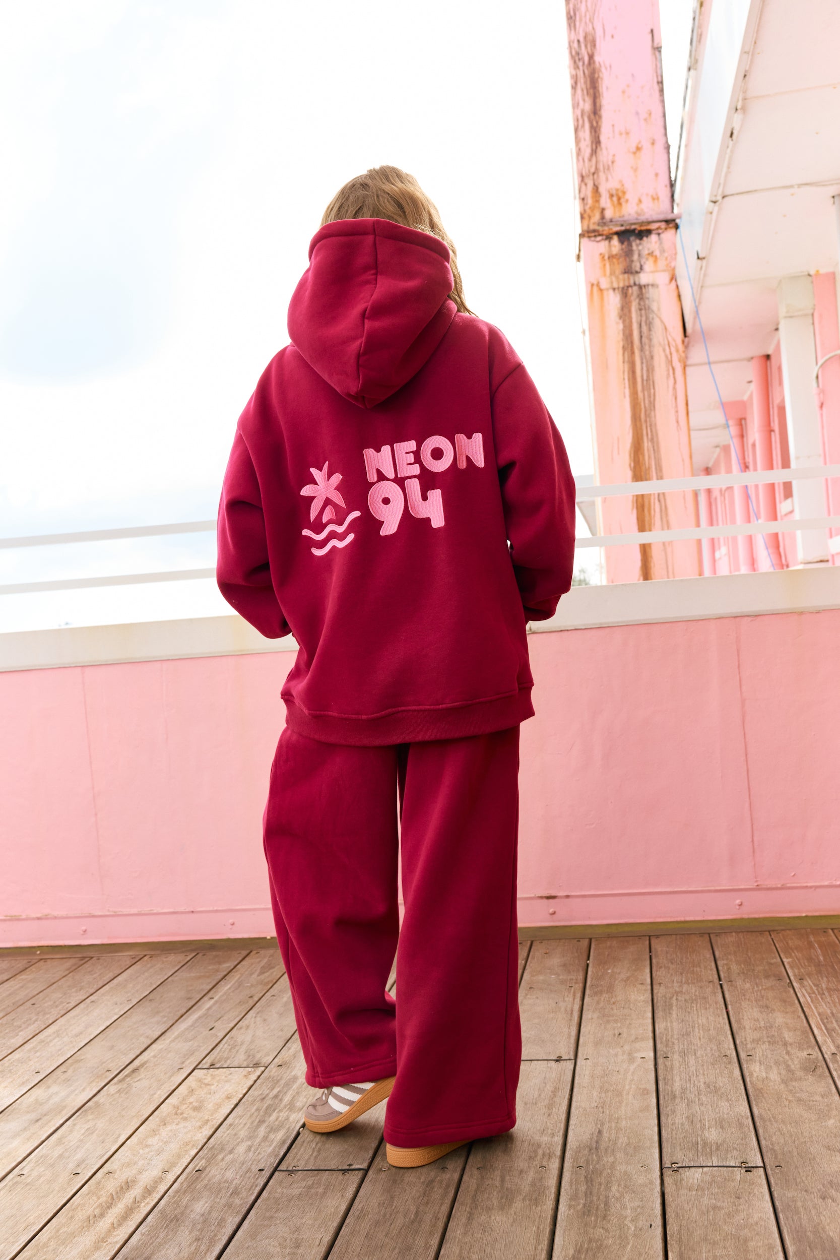 The Dume Hoodie - Cherry
